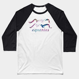 Zodiac Aquarius Baseball T-Shirt